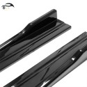 Cross border car universal side skirt split 4-section 2.2cm modified small bag circumference side shovel 2-meter bright black and red border decoration