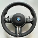 BMW thong pure leather steering wheel suitable for BMW new and old F-chassis model modification cross-border supply