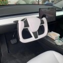 Suitable for Tesla modification of YOKE steering wheel Model 3/Y upgrade interior personalized heating aircraft steering wheel