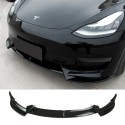 Suitable for Tesla Model 3/Y modified front lip Model 3/Y with no drilling and non-destructive installation of front shovel decorative parts