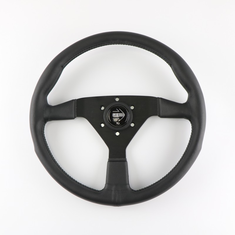 14 inch car modification sports personalized racing universal steering wheel MOMO V1 flat racing leather steering wheel
