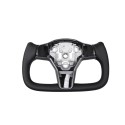 Suitable for Tesla's refreshed 3YModel3/Y aircraft steering wheel, yoke steering wheel, carbon fiber modified turntable