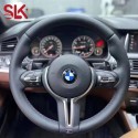 BMW thong pure leather steering wheel suitable for BMW new and old F-chassis model modification cross-border supply