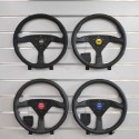 14 inch car modification sports personalized racing universal steering wheel MOMO V1 flat racing leather steering wheel