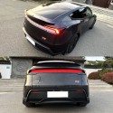 Suitable for the high-performance version of the updated Tesla Model Y/3 tail wing modification, with carbon fiber patterns on the small tail wing