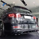 Suitable for Mercedes Benz GLC rear lip tailpipe modification GLC43 style rear diffuser kit with 4 exhaust pipe surrounds