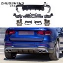 Suitable for Mercedes Benz GLC tail lip and throat X253 modification GLC43 AMG rear lip four outlet tail throat small surround kit