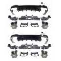 Suitable for Mercedes Benz GLC tail lip and throat X253 modification GLC43 AMG rear lip four outlet tail throat small surround kit