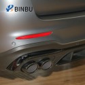 Suitable for Mercedes Benz GLC rear lip tailpipe modification GLC43 style rear diffuser kit with 4 exhaust pipe surrounds
